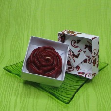 Dárková krabička (svíčka) - růže červená