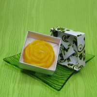 Dárková krabička (svíčka) - růže žlutá